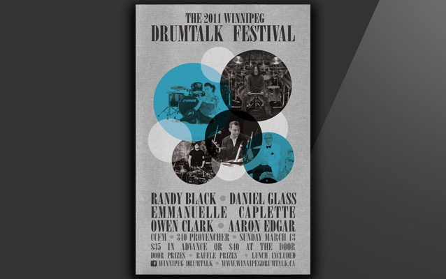 Winnipeg DrumTalk Festival Poster